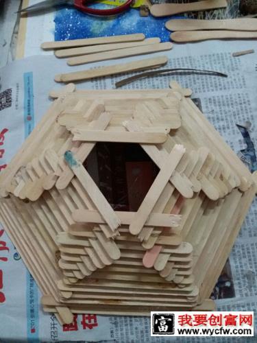 冰棒棍diy果篮 第3步