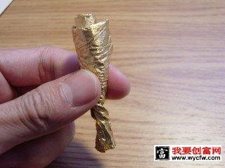 用金箔纸diy纸花6