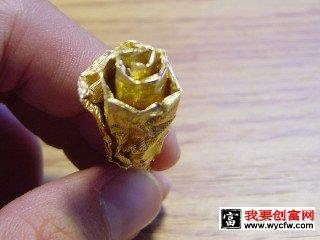 用金箔纸diy纸花7