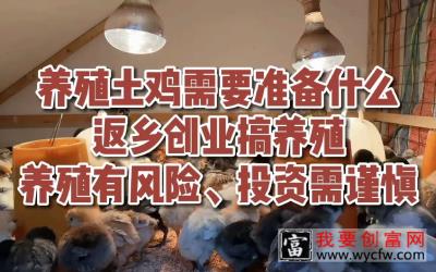 【新农村】养殖技术养殖土鸡需要准备什么，返乡创业搞养殖，养殖有风险、投资需谨慎